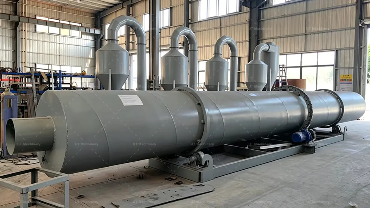 UT Machinery Factory: Rotary Drum Dryer under production for international export